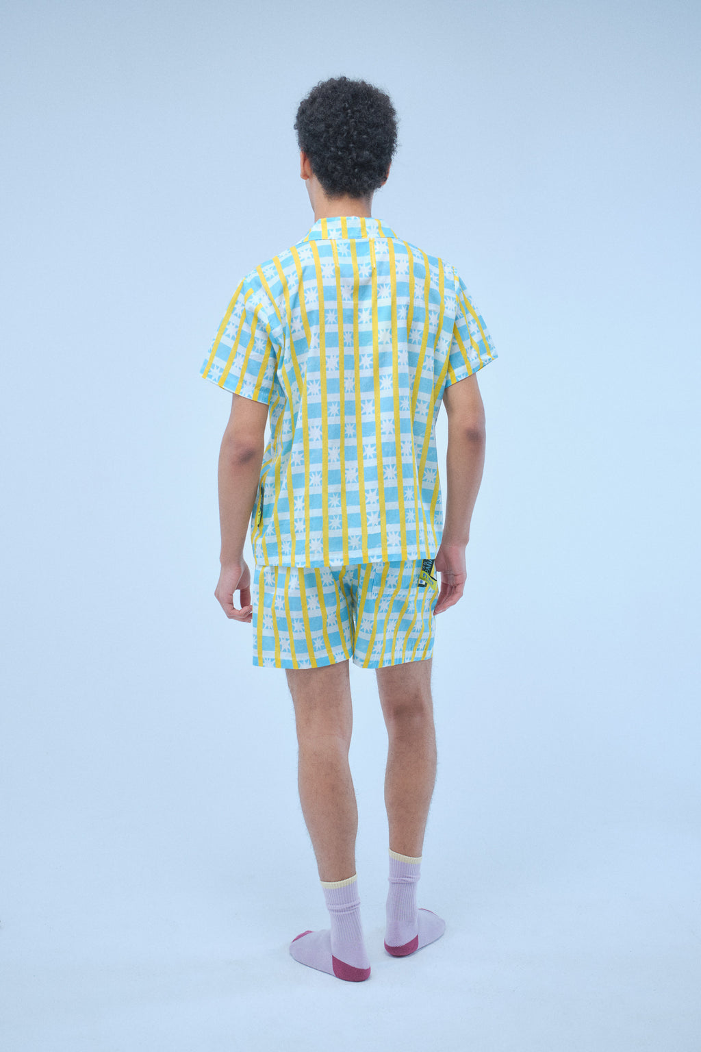 Mediterranean Tiles Short Sleeve Shirt – Recycled Cotton