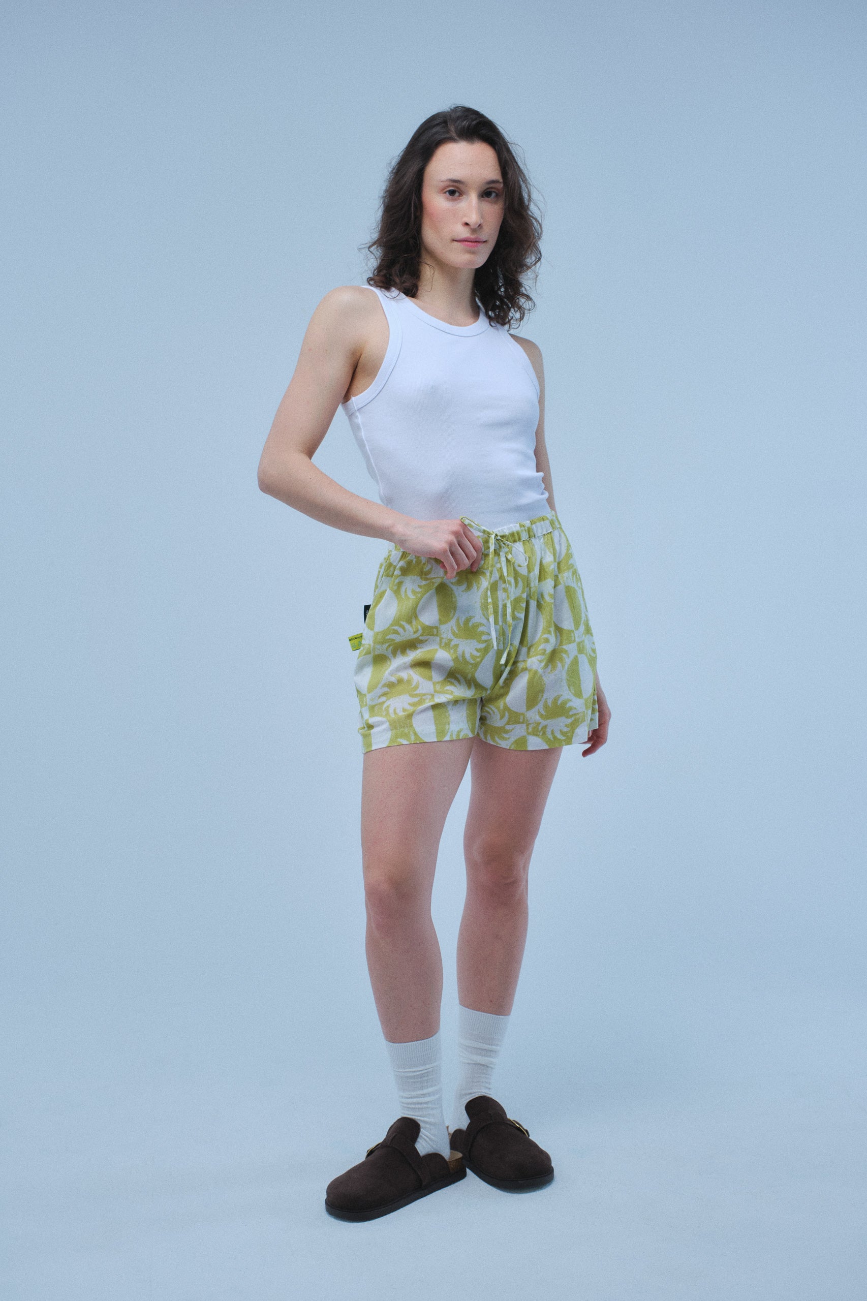 Olive Sun Shorts – Recycled Cotton