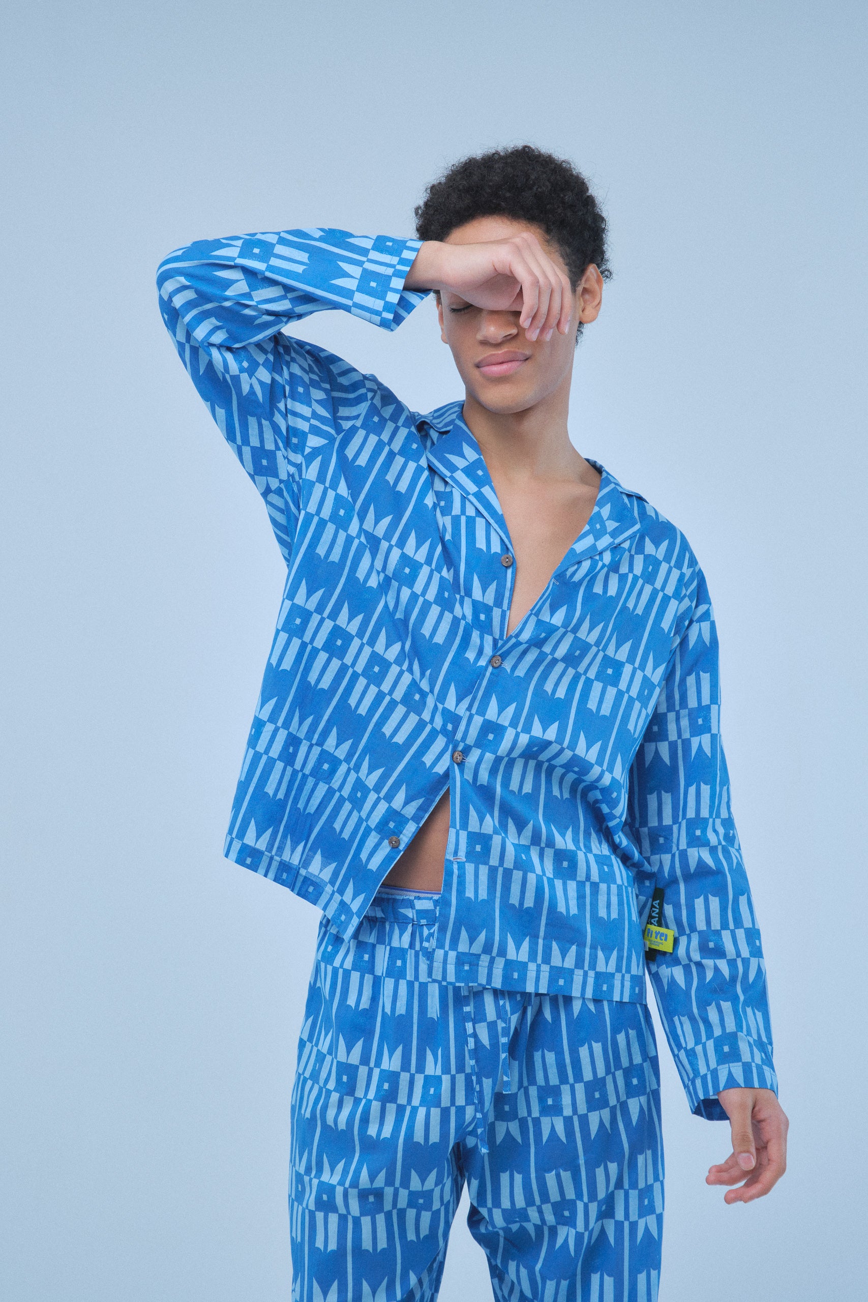 Playground Blue Long Sleeve Shirt – Recycled Cotton