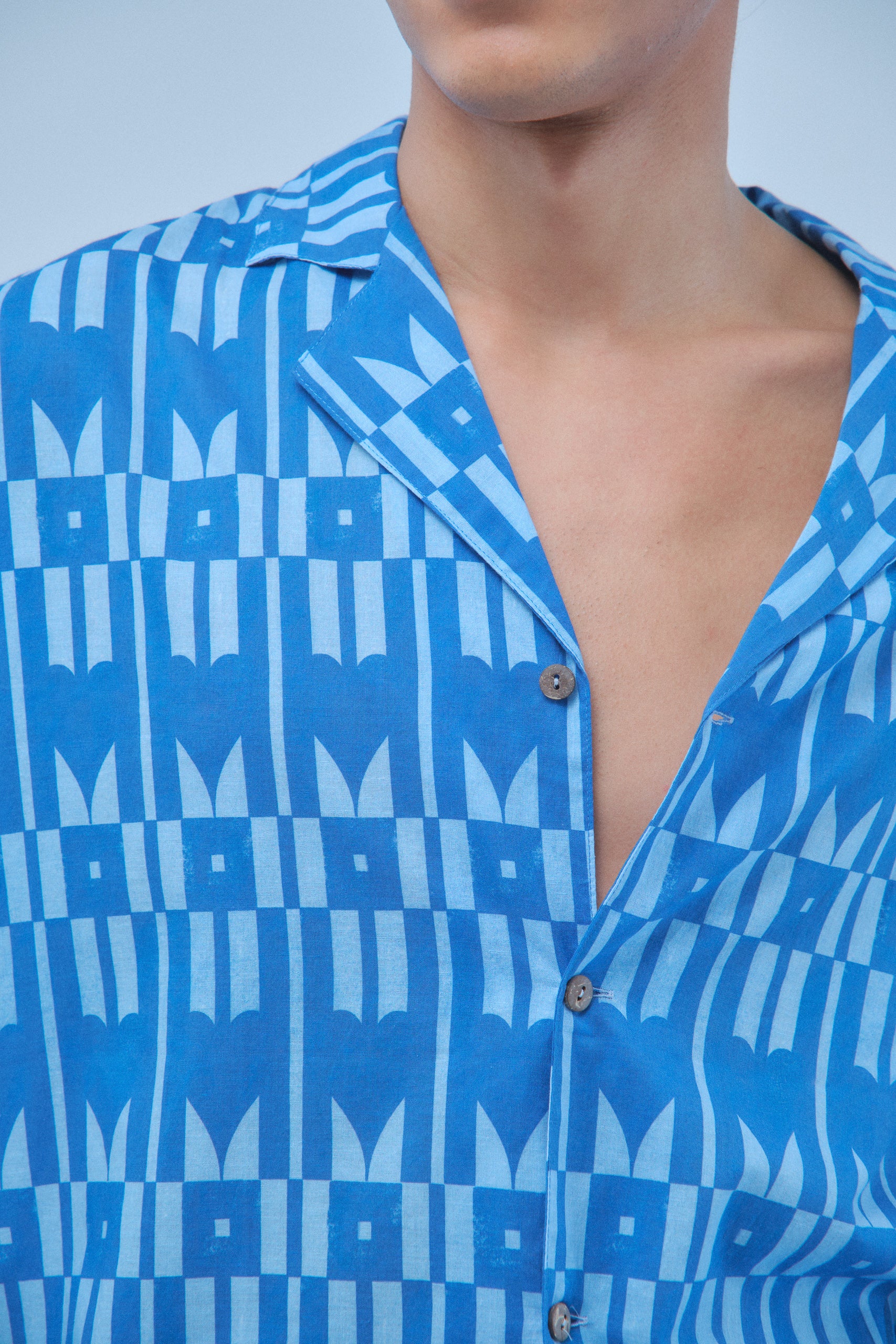 Playground Blue Long Sleeve Shirt – Recycled Cotton