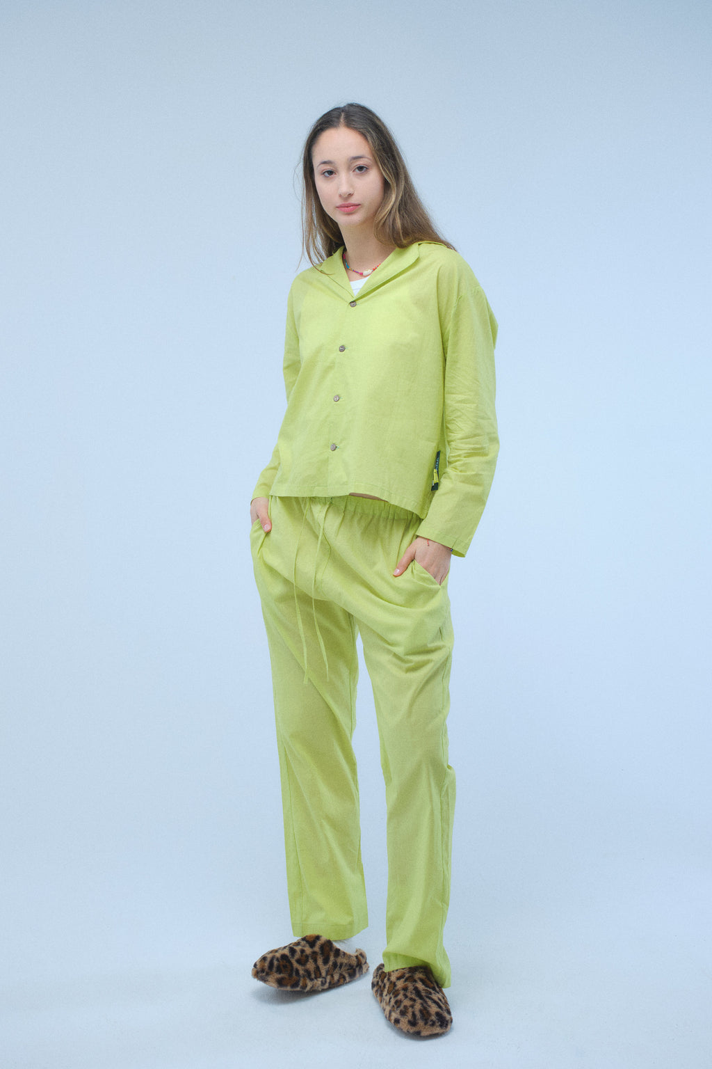 Garden Green Long Sleeve Shirt – Recycled Cotton